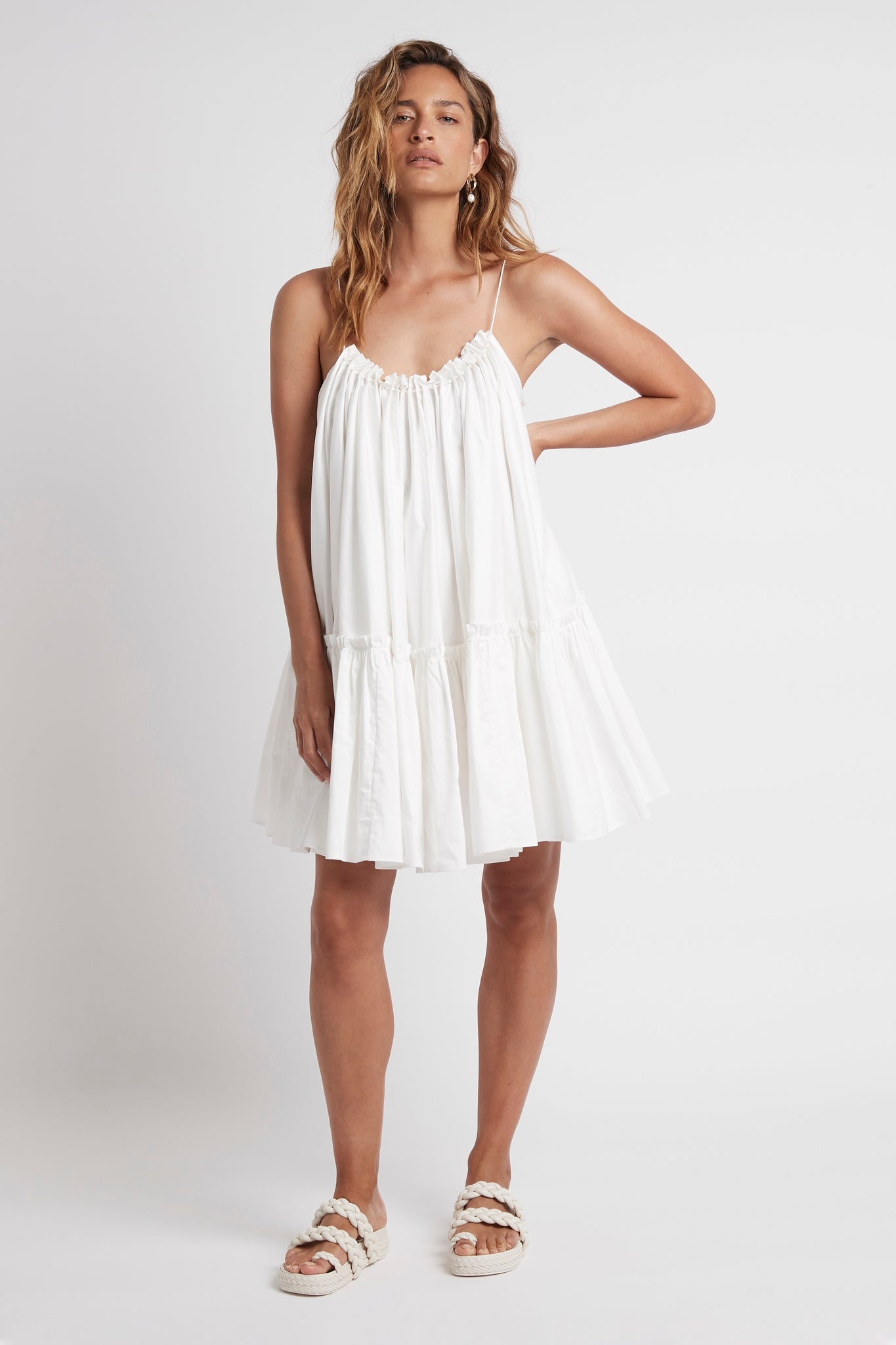 Midsummer Swing Mini Dress | Ivory ...